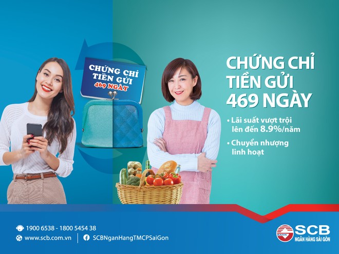 SCB: Phát hành sản phẩm chứng chỉ tiền gửi dài hạn 469 ngày