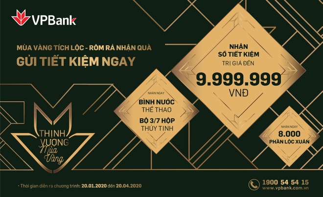 VPBank tặng hàng nghìn quà tặng cho khách hàng gửi tiết kiệm dịp đầu năm