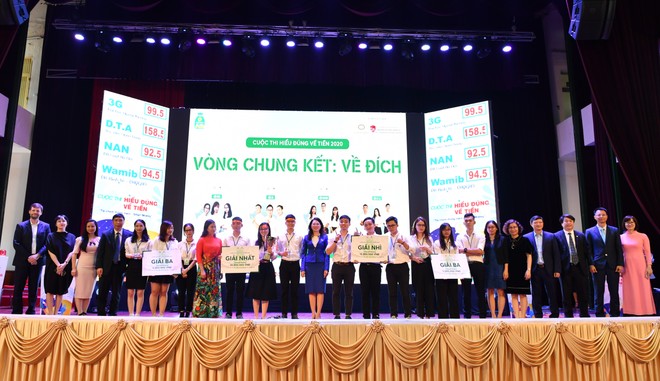  Học viện Ngân hàng đoạt giải quán quân cuộc thi Hiểu đúng về tiền 2020