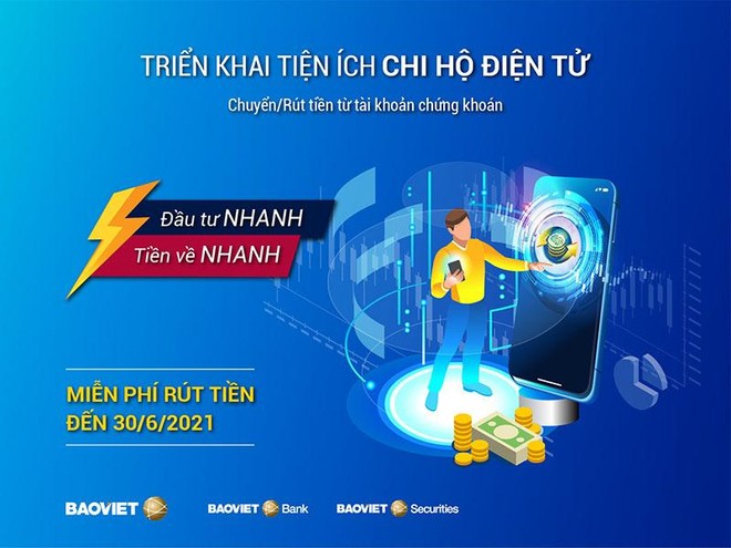 BAOVIET Bank: Miễn phí rút tiền cho khách hàng BVSC