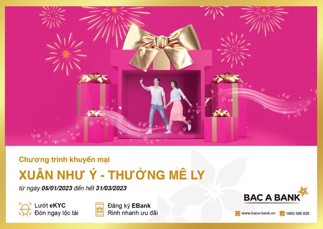 Đón Xuân như ý, nhận thưởng mê ly cùng Bac A Bank