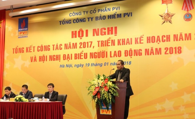 Năm 2017, Bảo hiểm PVI đạt tổng doanh thu 8.206 tỷ đồng