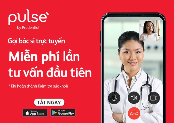 Tư vấn sức khỏe miễn phí với bác sĩ trực tuyến trên ứng dụng Pulse by Prudential