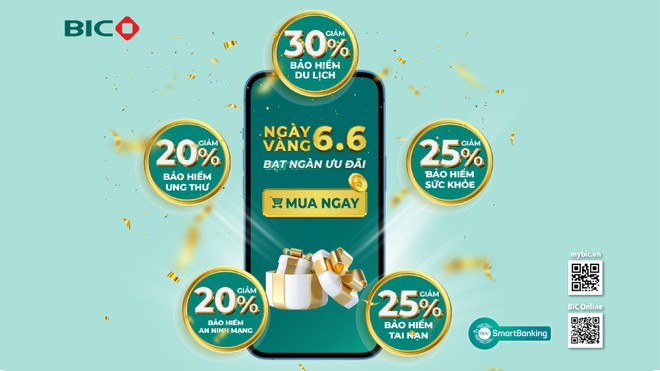 Ngày vàng 6.6.2023: BIC ưu đãi tới 30% phí bảo hiểm