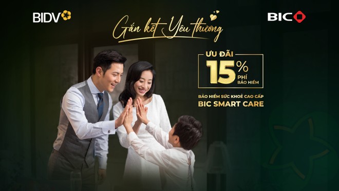 BIC giảm 15% phí bảo hiểm sức khỏe cao cấp BIC Smart Care 