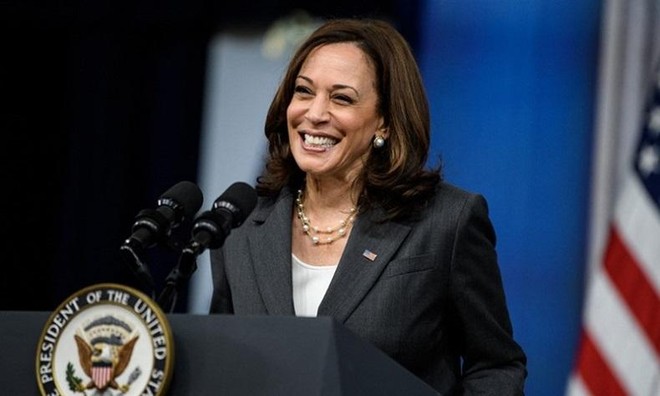 Phó tổng thống Mỹ Kamala Harris. Ảnh: AFP