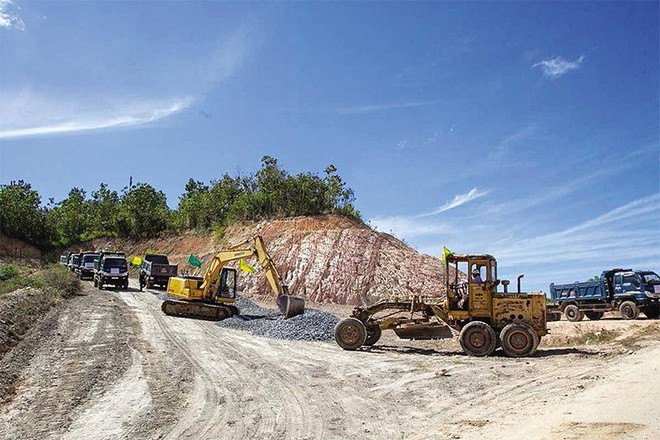 Hạ tầng giao thông tại Dự án Khu đô thị thương mại, du lịch, nghỉ dưỡng sinh thái Đại Ninh. Ảnh: D.K