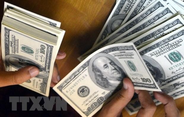 Đồng 100 USD. (Ảnh: AFP/TTXVN)