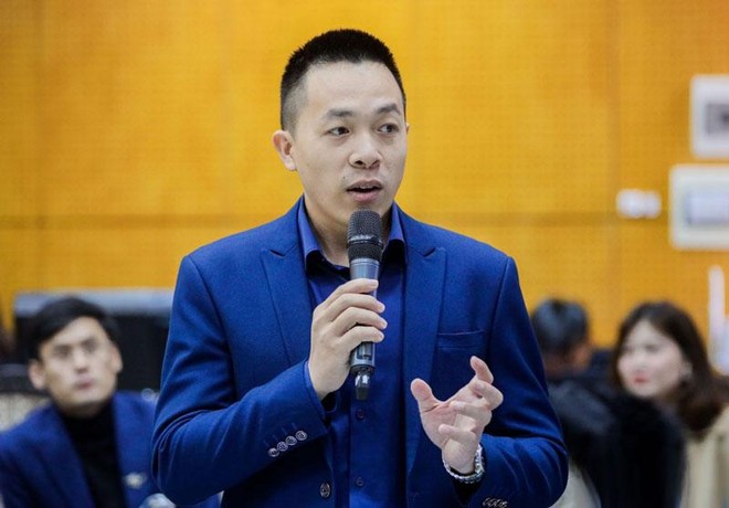 Ông Hồ Phi Ân, CEO CTCP EI Industrial chia sẻ tại hội thảo. (Ảnh: Trọng Hiếu)