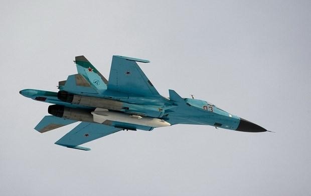 Máy bay ném bom Su-34 của Nga. (Nguồn: AFP)