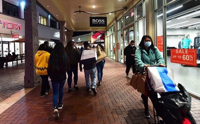 Một góc trung tâm mua sắm Citadel Outlets, thành phố Los Angeles, Mỹ. Ảnh: AFP