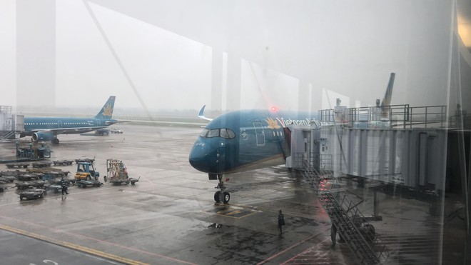 Chuyến bay thường lệ đầu tiên nối lại mạng bay châu Âu - Việt Nam do Vietnam Airlines thực hiện hạ cánh an toàn tại Nội Bài sáng 26/1