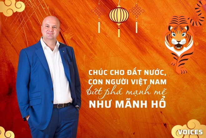 Ông Erwin Popov: Cầu chúc đất nước, con người Việt Nam bứt phá mạnh mẽ như mãnh hổ!