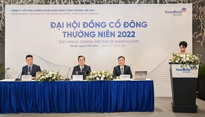  ĐHĐCĐ thường niên năm 2022 của VietinBank Securities tổ chức ngày 21/3. 