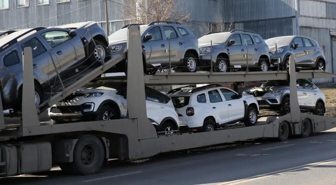 Xe SUV Renault Duster trước nhà máy ô tô Renault ở Moskva, Nga. Ảnh: Getty Images