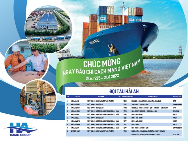 Tổng sức chở của đội tàu HAH sẽ được nâng từ mức 14.200 TEU hiện nay lên 21.000 TEU trong năm 2024