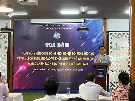 Tọa đàm tham vấn ý kiến cộng đồng khởi nghiệp đổi mới sáng tạo (ĐMST) về tuần lễ khởi nghiệp và ĐMST TP.HCM (WHISE) và các chính sách đặc thù về ĐMST.