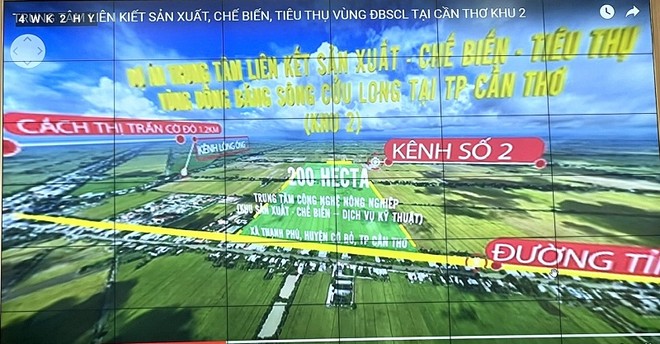 Vị trí quy hoạch Khu 2- Trung tâm liên kết, sản xuất, chế biến và tiêu thụ sản phẩm nông nghiệp vùng ĐBSCL tại TP. Cần Thơ