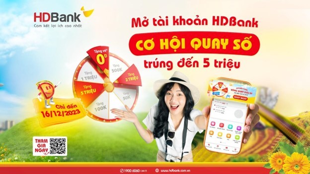 Cơ hội cuối để dễ dàng nhận về các giải thưởng hoàn tiền may mắn của HDBank