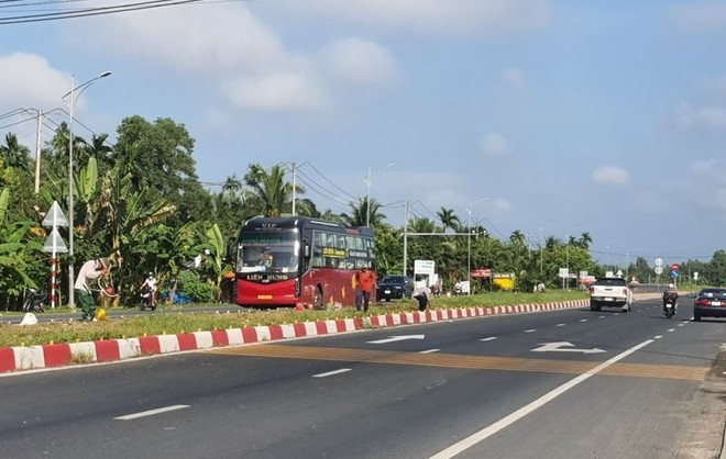 Một đoạn Quốc lộ 1 đoạn từ TP. Ngã Bảy, tỉnh Hậu Giang đến huyện Châu Thành, tỉnh Sóc Trăng. (Ảnh: Bộ GTVT).