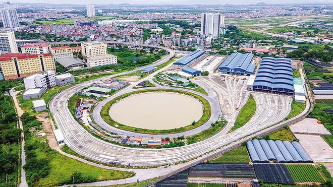 Depot Dự án metro Nhổn - ga Hà Nội. Ảnh: Ngọc Tân