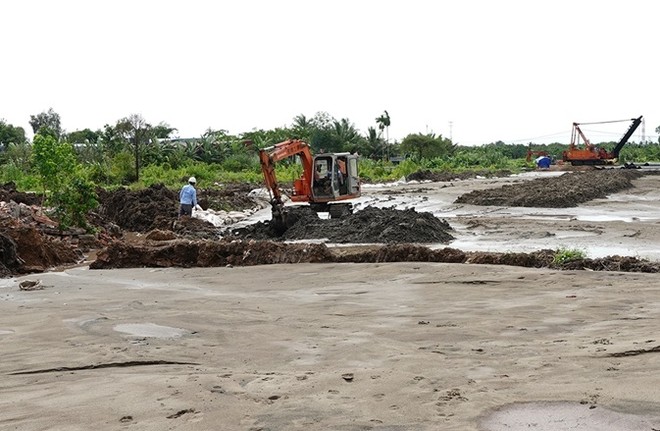 Thi công cao tốc Cần Thơ - Hậu Giang - Cà Mau.