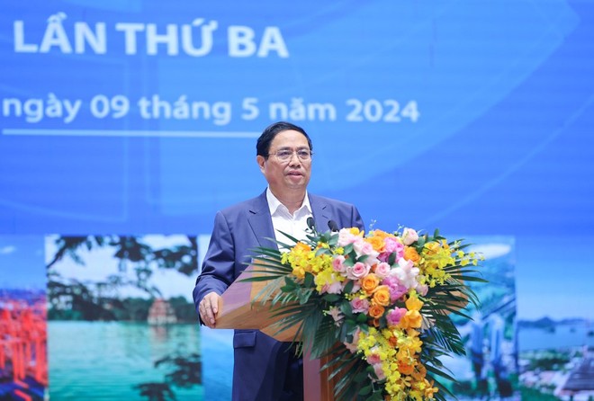 Thủ tướng Phạm Minh Chính đề nghị các đại biểu đề xuất các đột phá chiến lược, xác định rõ các ưu tiên để huy động, phân bổ nguồn lực. (Ảnh: Nhật Bắc)