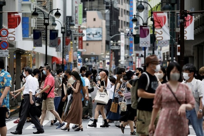 Khu vực mua sắm Shibuya ở thủ đô Tokyo, Nhật Bản. Ảnh: Reuters