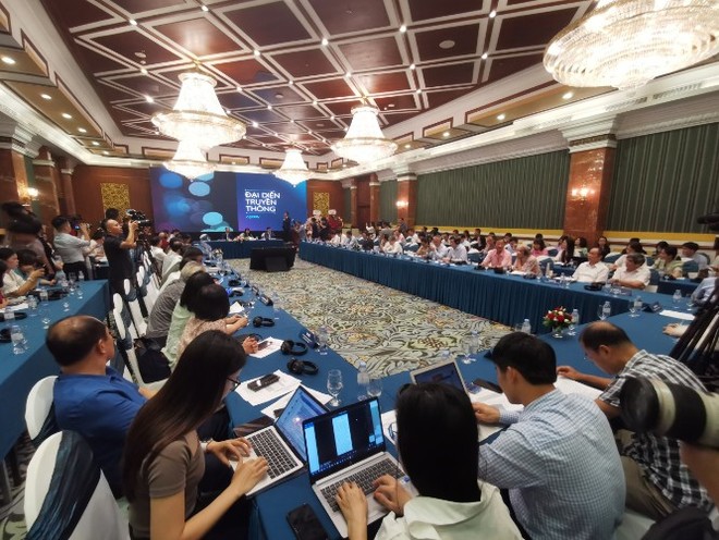 Toàn cảnh Hội thảo quốc tế: “Kinh tế báo chí truyền thông Việt Nam trong bối cảnh phát triển kinh tế số”.