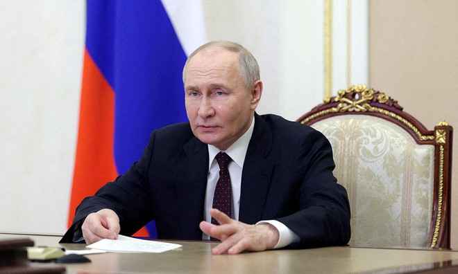 Tổng thống Nga Vladimir Putin tại Moskva hôm 3/5. (Ảnh: Reuters)