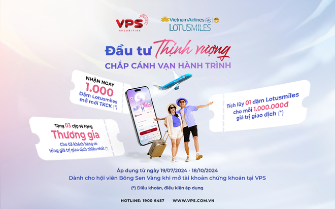 VPS đầu tư thịnh vượng, chắp cánh vạn hành trình cùng Vietnam Airlines