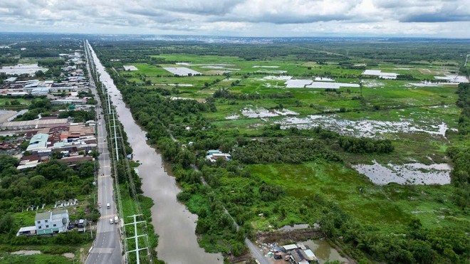 Khu đất được quy hoạch làm Dự án Khu đô thị Đại học quốc tế Berjaya tại huyện Hóc Môn - TP.HCM. Ảnh: Lê Minh