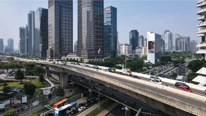 Một góc thành phố Jakarta, Indonesia. Ảnh: AFP