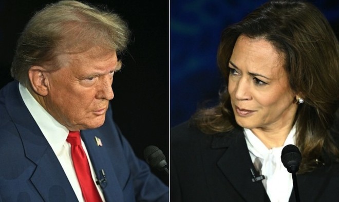 Ông Donald Trump và bà Kamala Harris. Ảnh: AFP