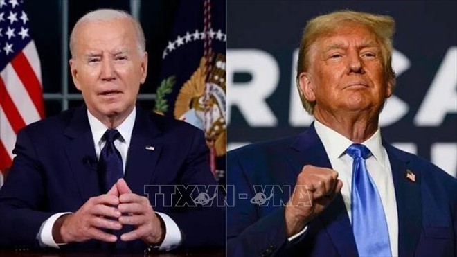 Tổng thống Mỹ Joe Biden (trái) và Tổng thống đắc cử Donald Trump. Ảnh: IRNA/TTXVN