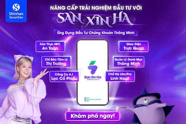 Chứng khoán Shinhan ra mắt “Sàn Xịn Ha”, nâng cấp trải nghiệm đầu tư toàn diện