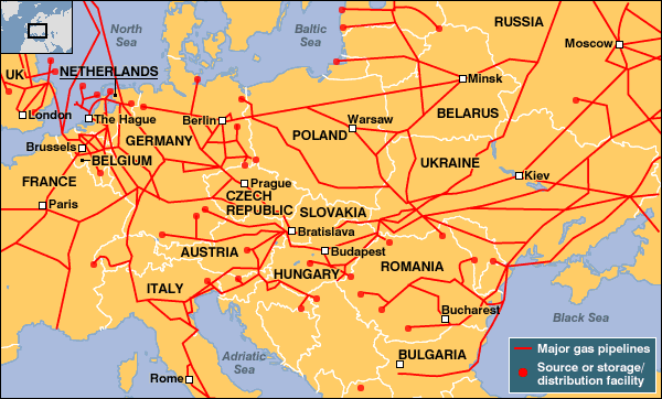 15% nhu cầu năng lượng của EU được cung cấp bởi Nga, qua Ukraine