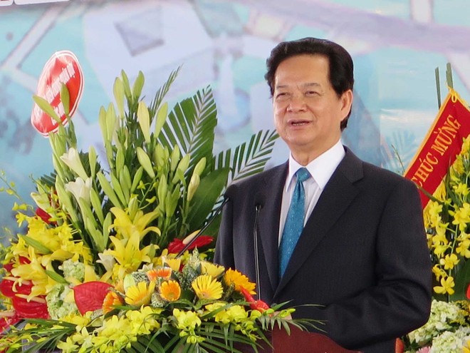 Thủ tướng Chính phủ Nguyễn Tấn Dũng phát biểu chỉ đạo các cơ quan chức năng và Thành phố Hà Nội thúc đẩy tiến độ xây dựng cơ sở hạ tầng Khu Công nghệ cao Hòa Lạc.