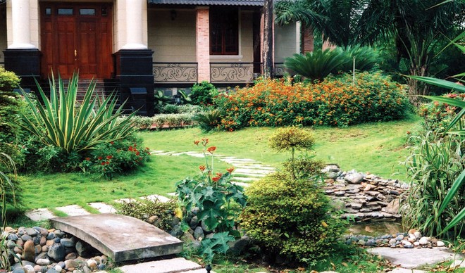 Nhiều chủ hộ đã chủ động kết hợp phong thủy và việc tạo cảnh quan để tạo nên sự cân bằng về khí cho ngôi nhà