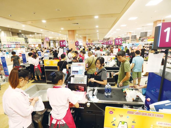 Trung tâm thương mại Aeon Mall Long Biên. Ảnh: Đức Thanh