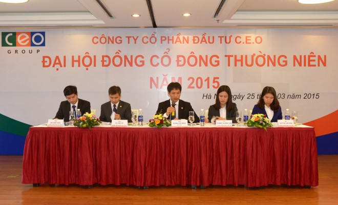 Đại hội đồng cổ đông CEO: Chưa có kế hoạch tăng vốn năm 2015