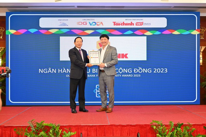 Vietbank nhận giải "Ngân hàng tiêu biểu vì cộng đồng"