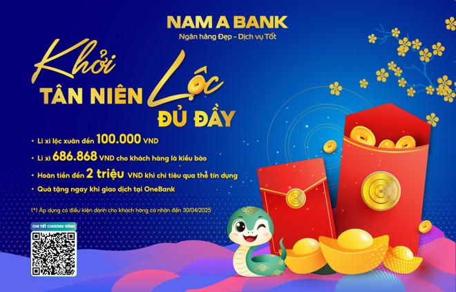 Chuỗi chương trình ưu đãi đầu năm của Nam A Bank.