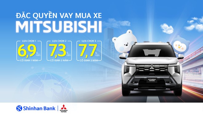 Ngân hàng Shinhan hợp tác Mitsubishi Motors Việt Nam cho vay mua xe ưu đãi độc quyền