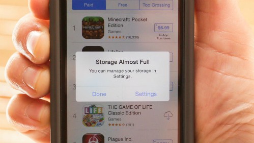 Dung lượng 16GB trên iPhone bị phàn nàn không đủ dùng