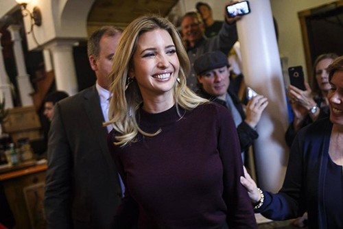 Ivanka Trump. Ảnh: Boston Globe