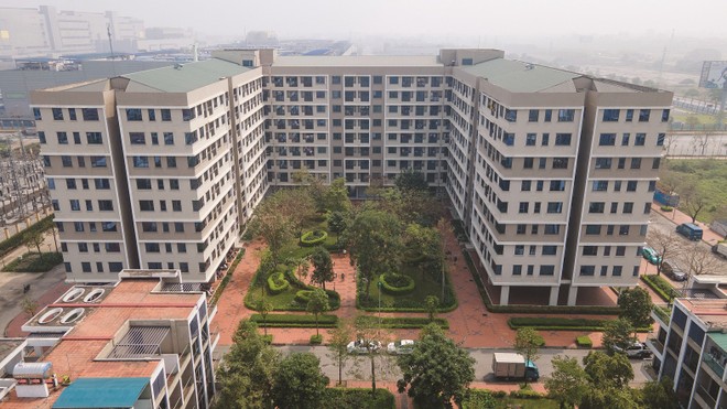 Nguồn cung nhà vừa túi tiền dự báo sẽ tăng mạnh trong thời gian tới (Trong ảnh: Khu nhà ở xã hội tại Yên Phong, Bắc Ninh).
