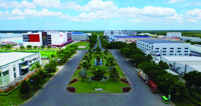 Nghị quyết 68 thúc đẩy hơn nữa quy trình chuyển đổi từ khu công nghiệp truyền thống sang khu công nghiệp sinh thái. Ảnh: Lê Toàn.