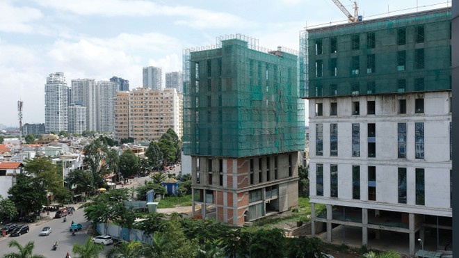 Trước đây, chủ đầu tư gặp nhiều khó khăn khi xin giấy phép xây dựng cho dự án. Ảnh: Trọng Tín.