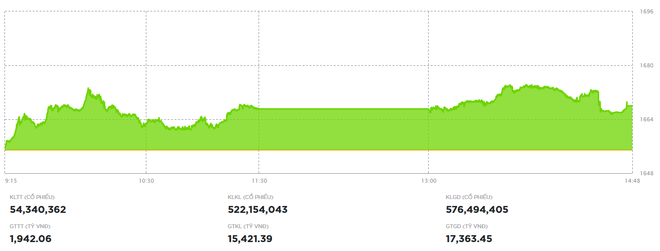 VN-Index tăng hơn 13 điểm nhờ một số mã trụ khởi sắc